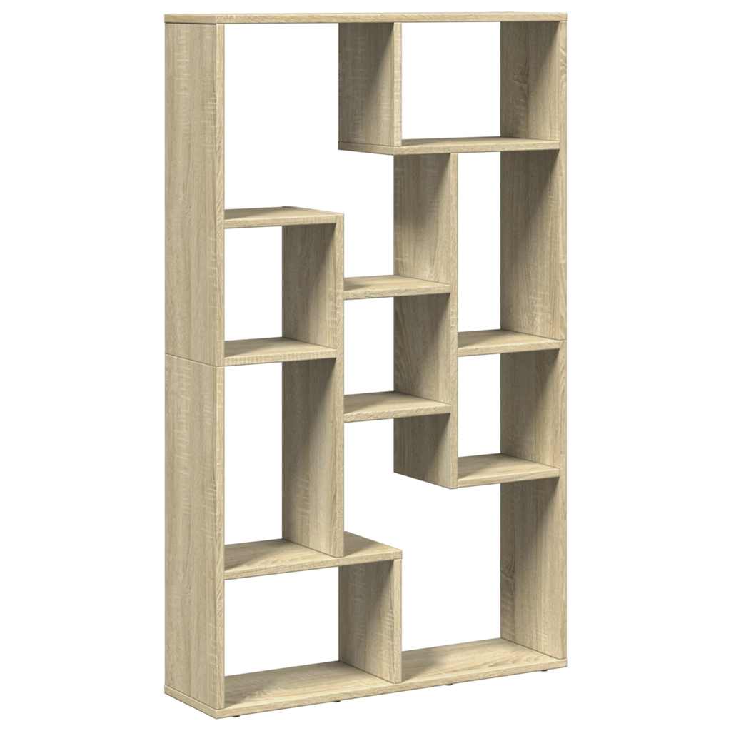Bokhylle sonoma eik 72x20x120,5 cm konstruert tre