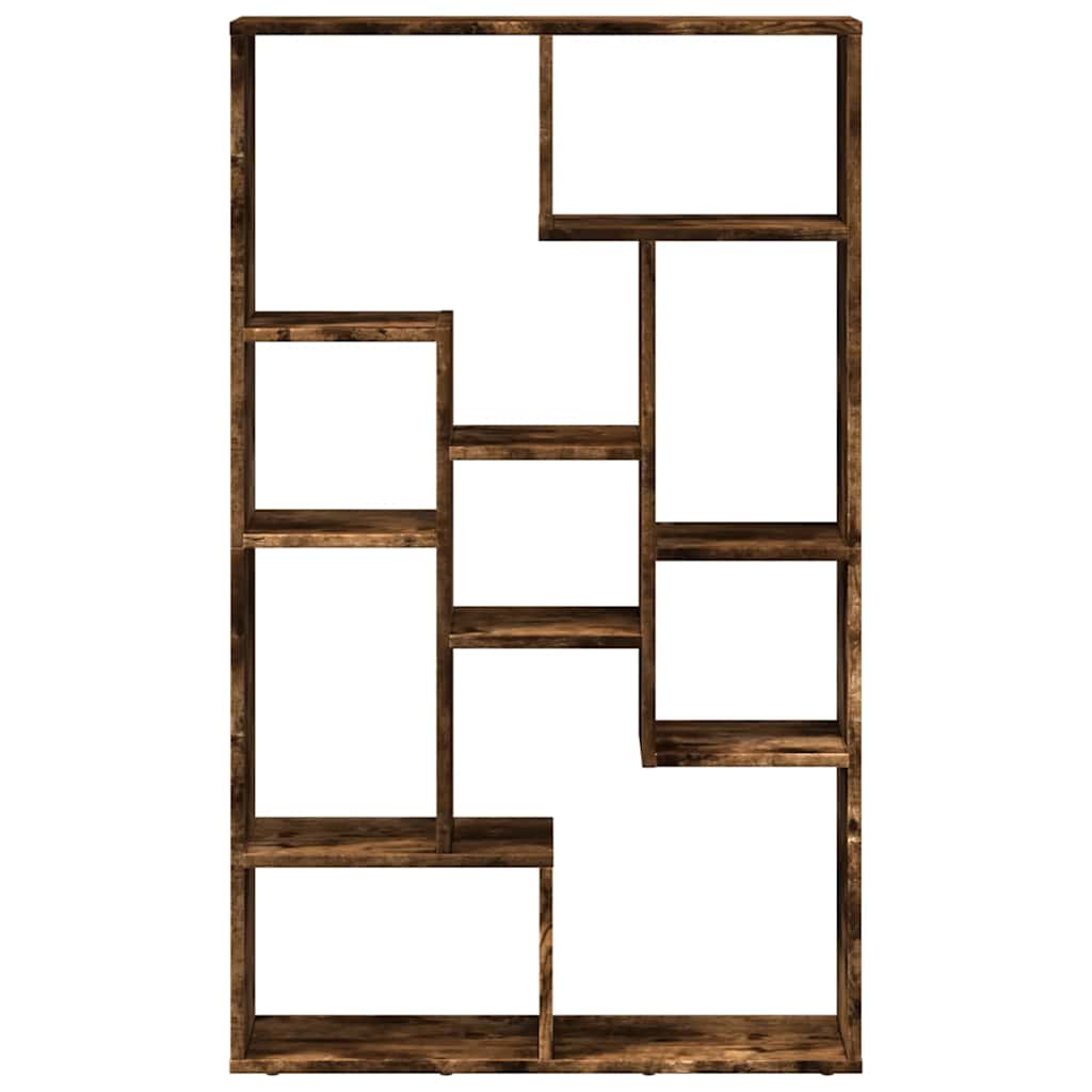 Bokhylle røkt eik 72x20x120,5 cm konstruert tre