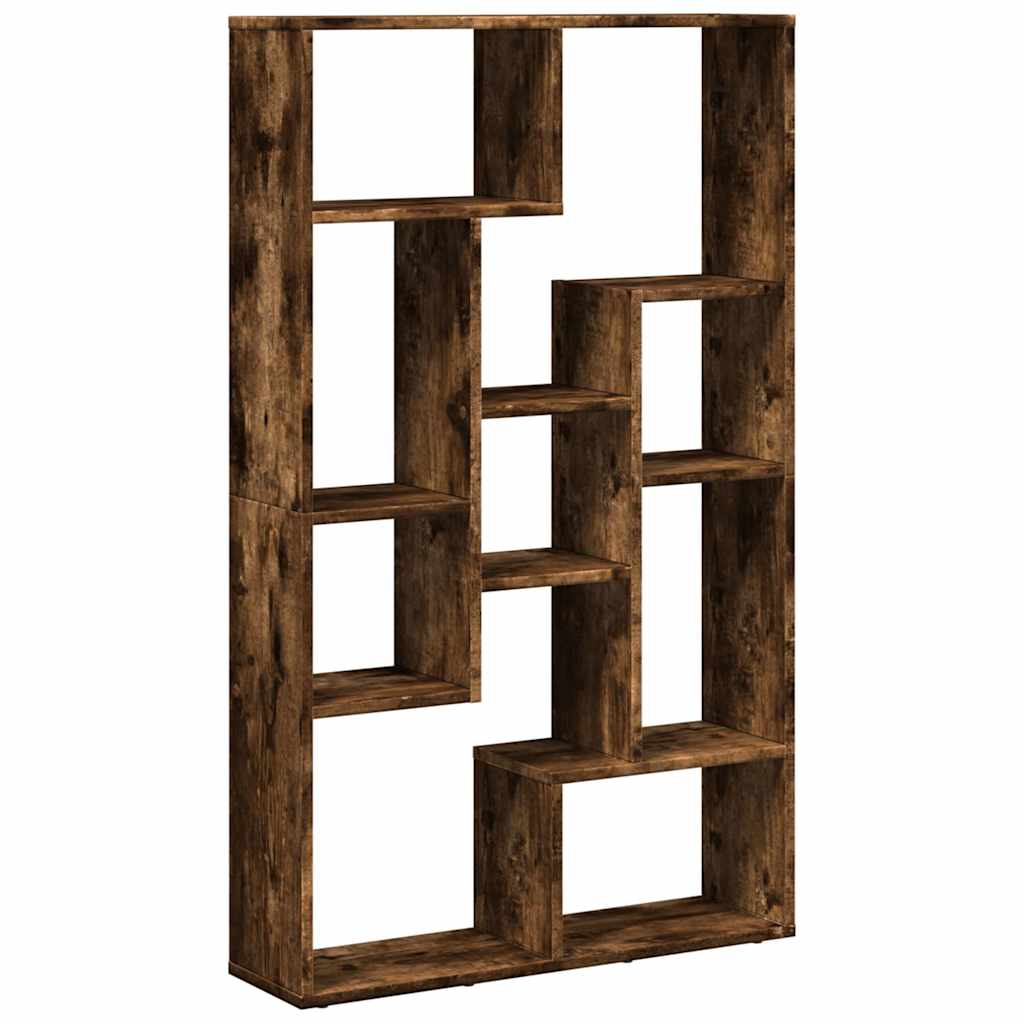 Bokhylle røkt eik 72x20x120,5 cm konstruert tre