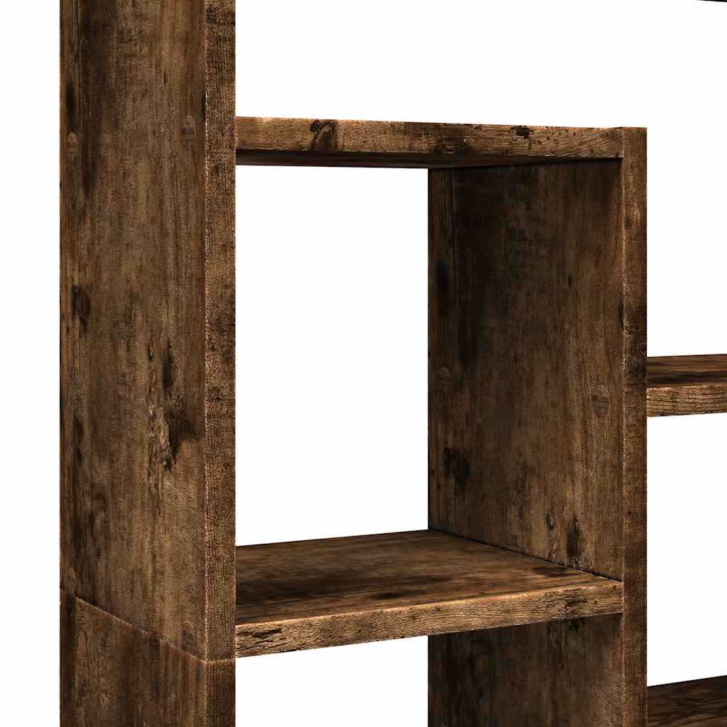 Bokhylle røkt eik 72x20x120,5 cm konstruert tre