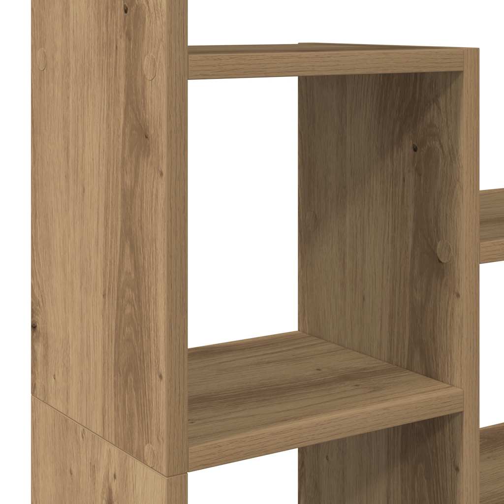 Bokhylle artisan eik 72x20x120,5 cm konstruert tre