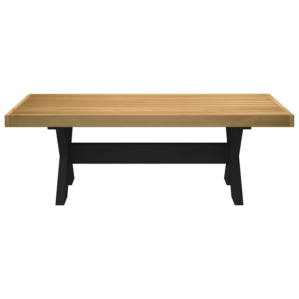 Salongbord NOAIN X-formede ben 120x60x40 cm heltre furu