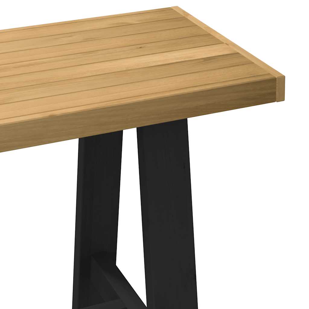 Skrivebord NOAIN A-formede ben 120x50x75 cm heltre furu