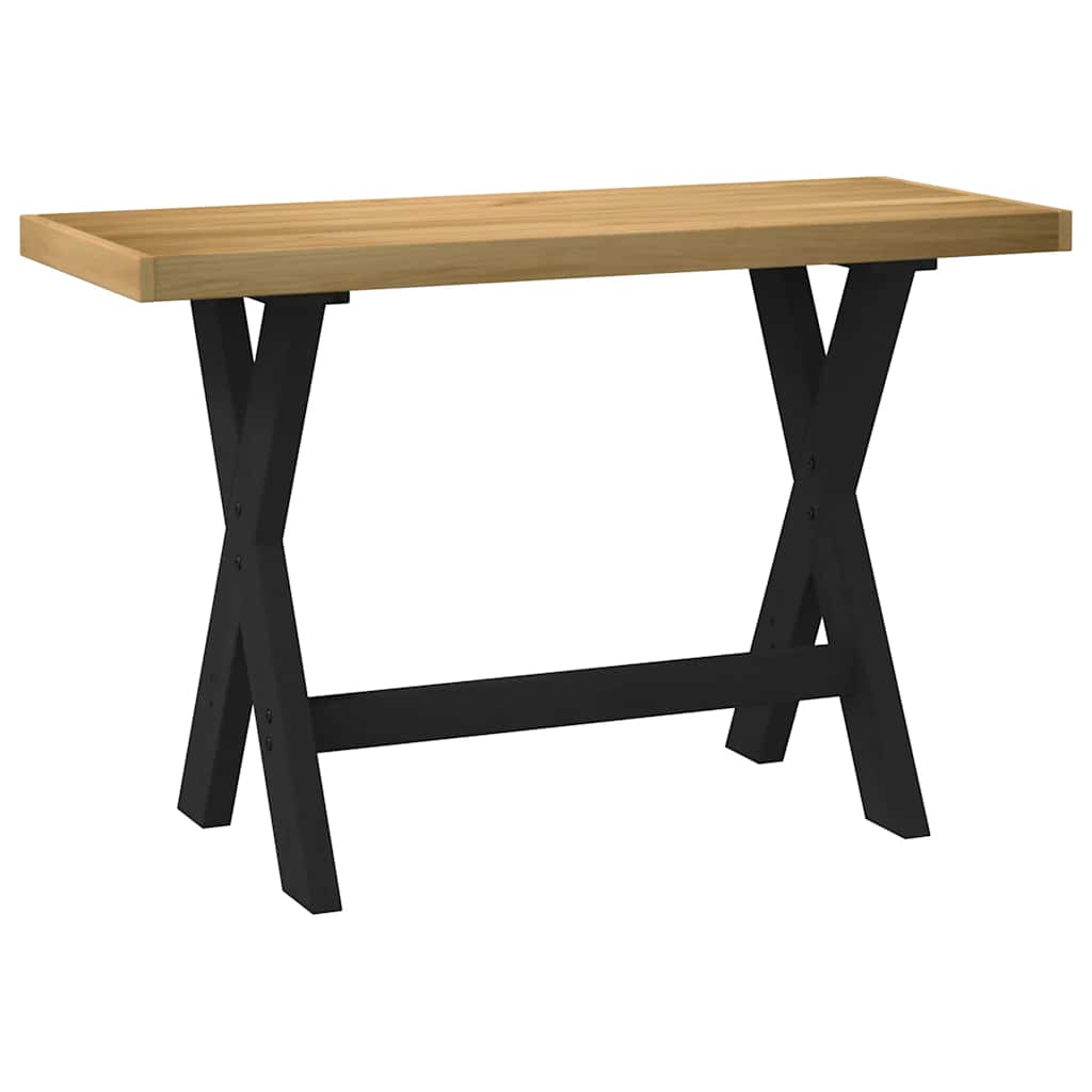 Skrivebord NOAIN X-formede ben 120x50x75 cm heltre furu