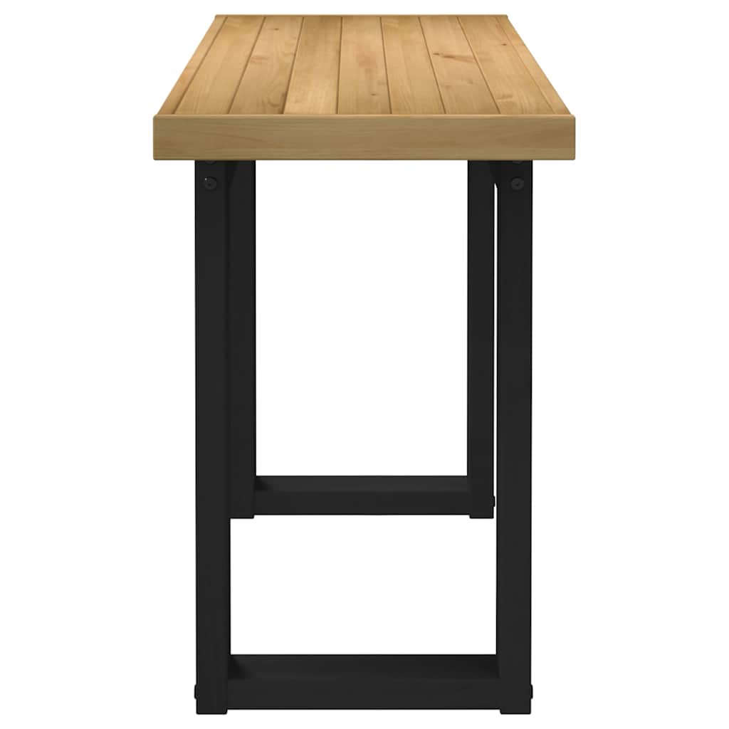 Skrivebord NOAIN U-formede ben 120x50x75 cm heltre furu