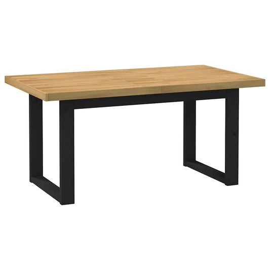 Spisebord NOAIN U-formede ben 160x90x75 cm heltre furu