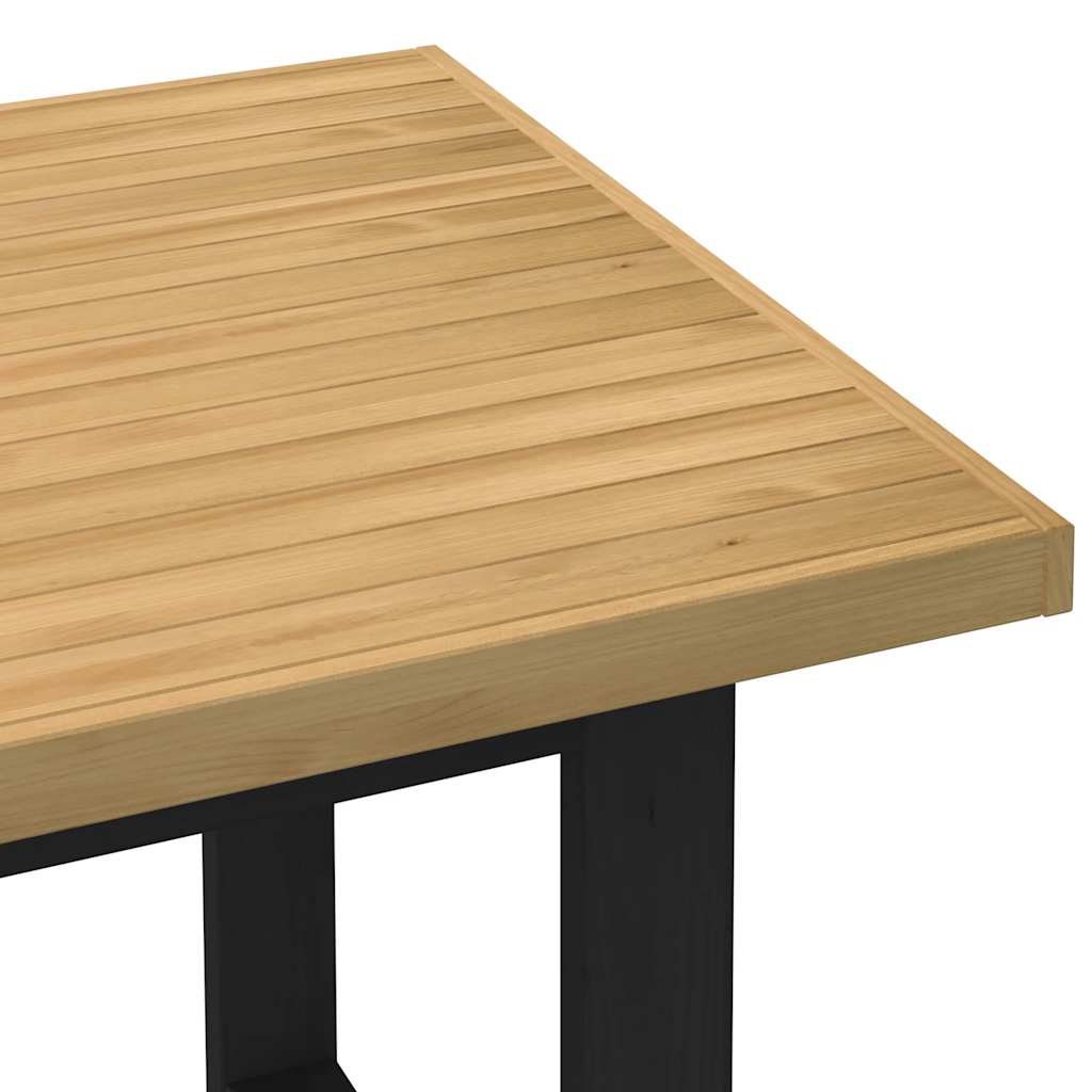 Spisebord NOAIN U-formede ben 160x90x75 cm heltre furu