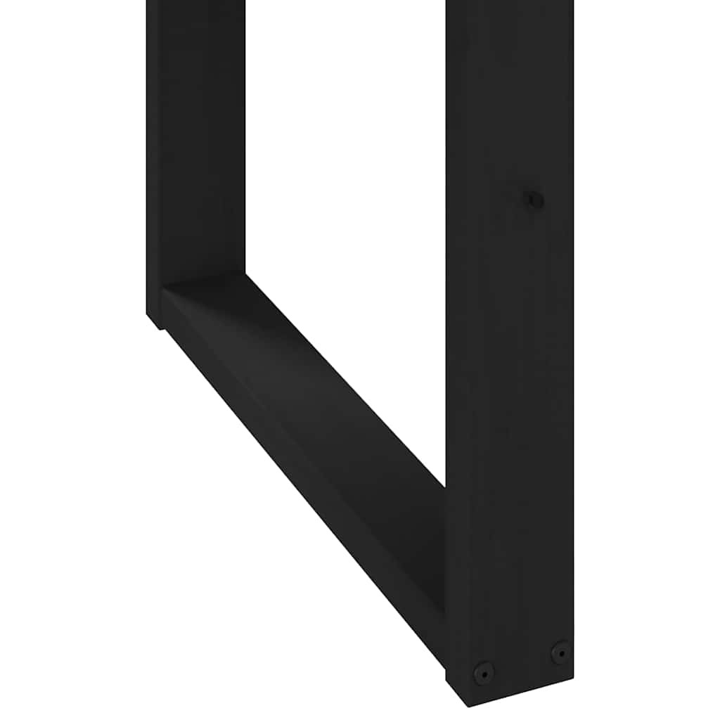 Spisebord NOAIN U-formede ben 160x90x75 cm heltre furu