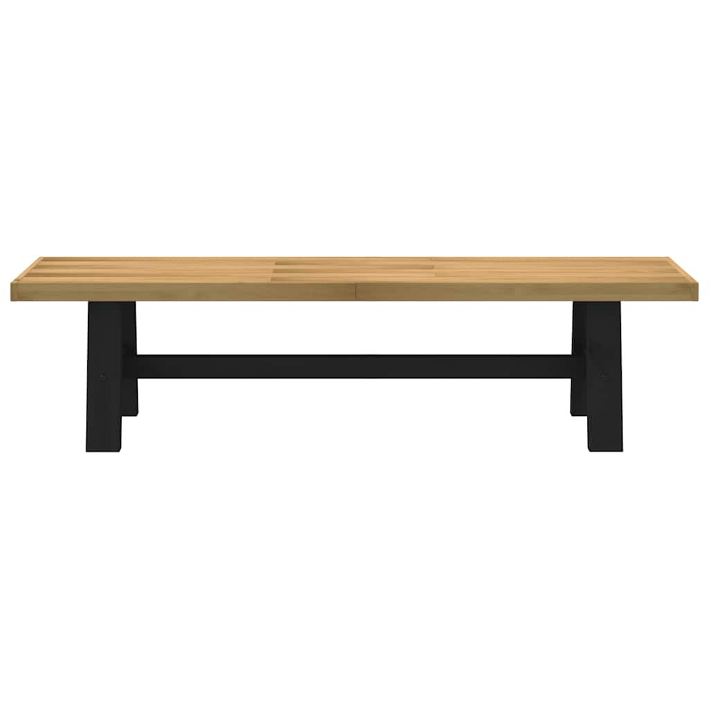 Spisebenk NOAIN A-formede ben 180x40x45 cm heltre furu