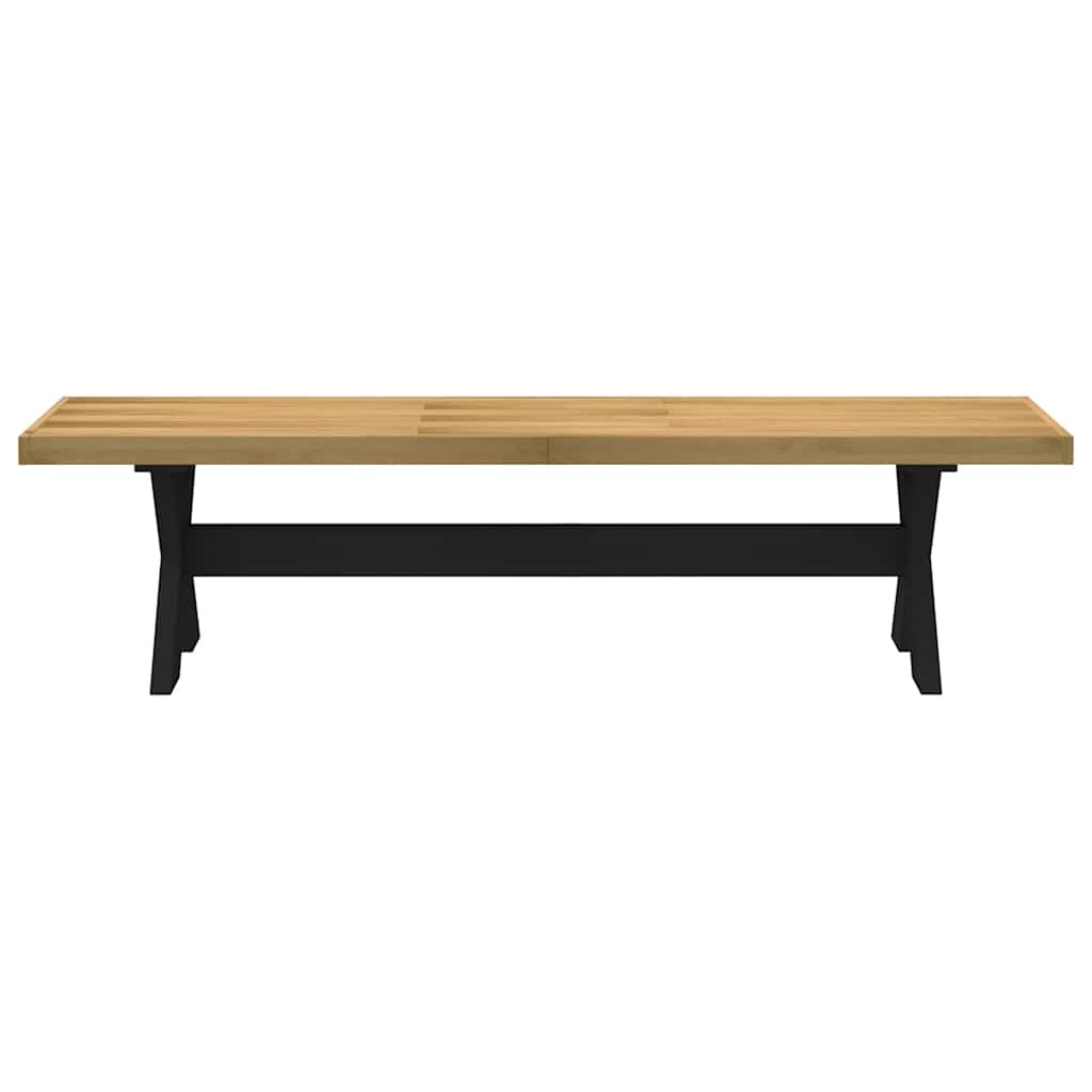 Spisebenk NOAIN X-formede ben 180x40x45 cm heltre furu