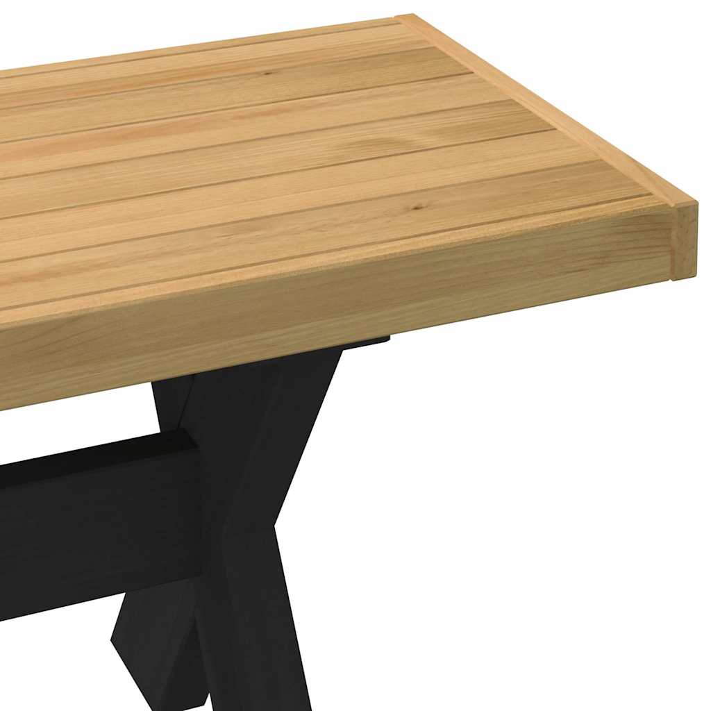 Spisebenk NOAIN X-formede ben 180x40x45 cm heltre furu