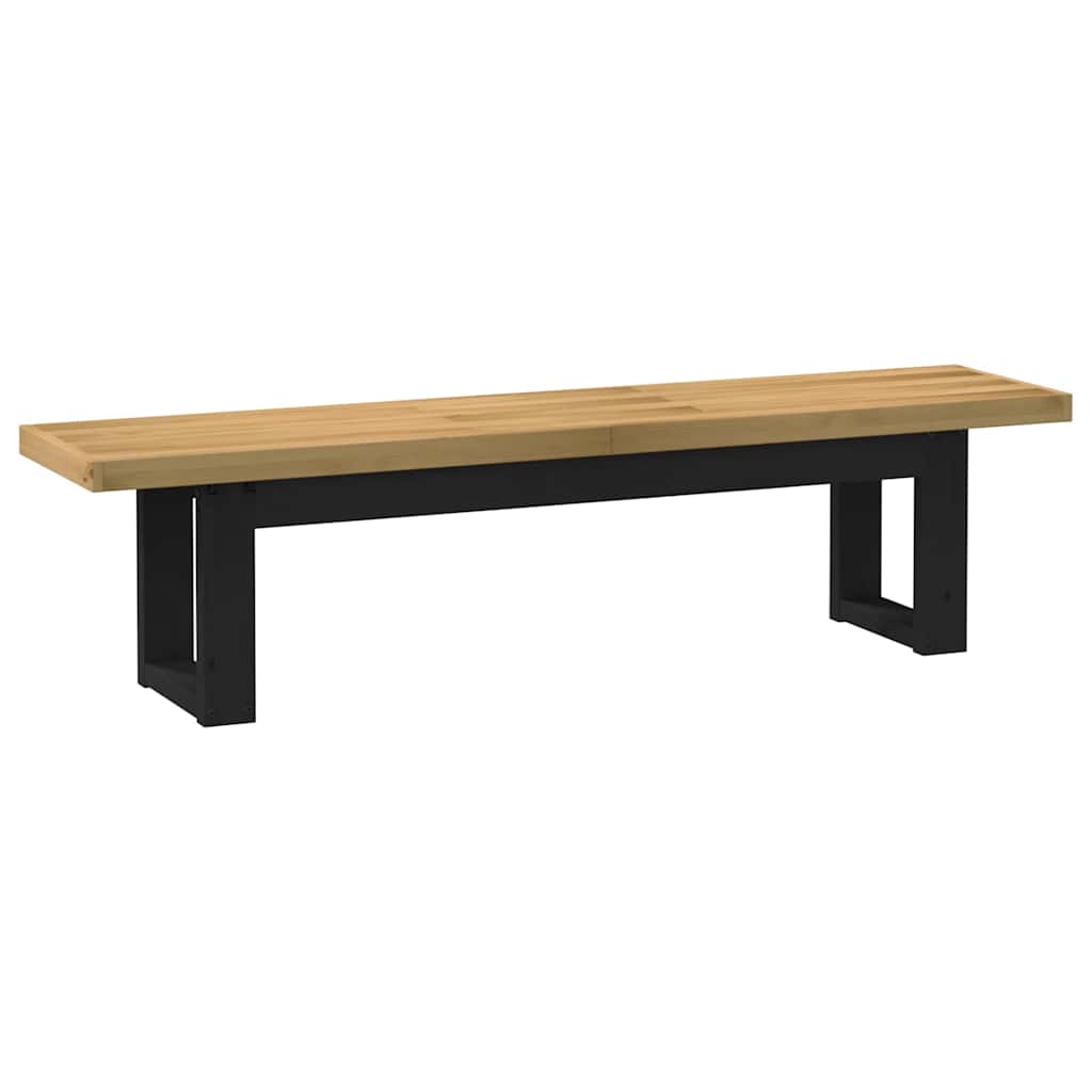Spisebenk NOAIN U-formede ben 180x40x45 cm heltre furu vidaXL