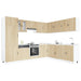 Kjøkkenskapssett 14 deler Porto sonoma eik konstruert tre