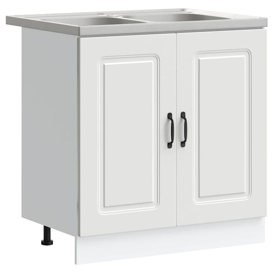 Kjøkkenskap Kalmar Hvit 80 x 46 x 81,5 cm Konstruert tre