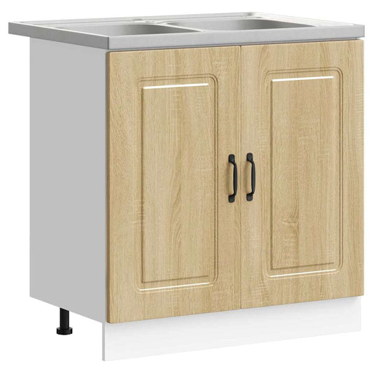 Kjøkkenskap Kalmar Sonoma eik 80 x 46 x 81,5 cm Konstruert tre