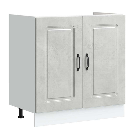 Kjøkkenskap Kalmar Betonggrå 80 x 46 x 81,5 cm Konstruert tre