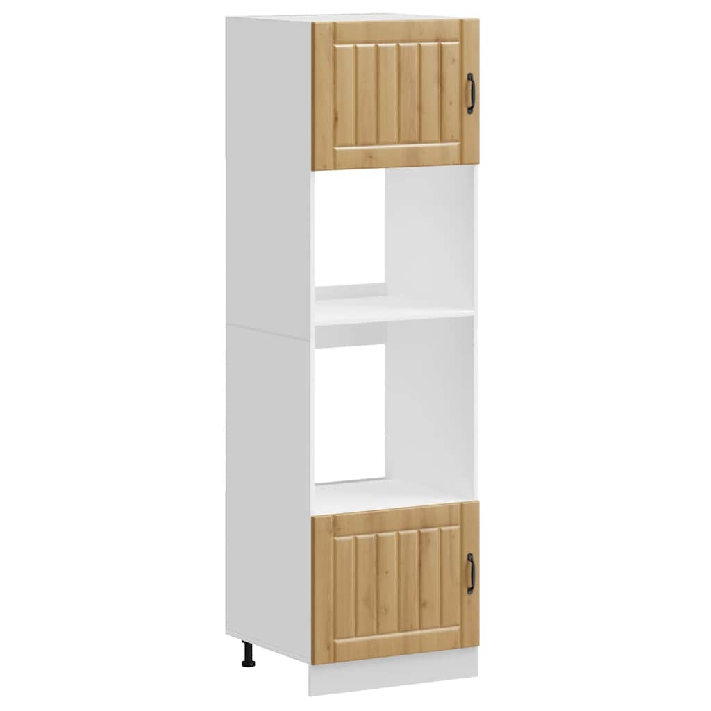 Ovnskap 2 stk Lucca artisan eik konstruert tre