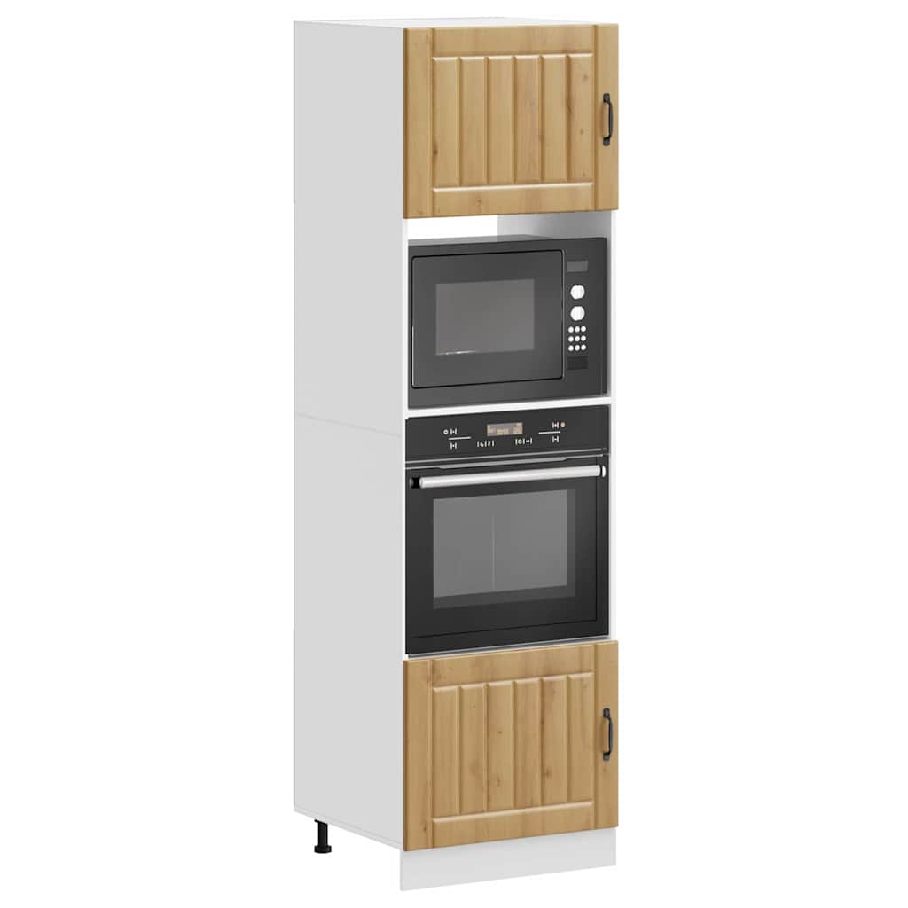 Ovnskap 2 stk Lucca artisan eik konstruert tre