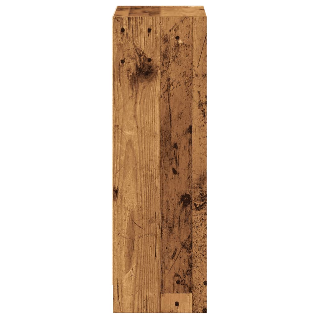 Bokhylle gammelt tre 40x24x76 cm konstruert tre