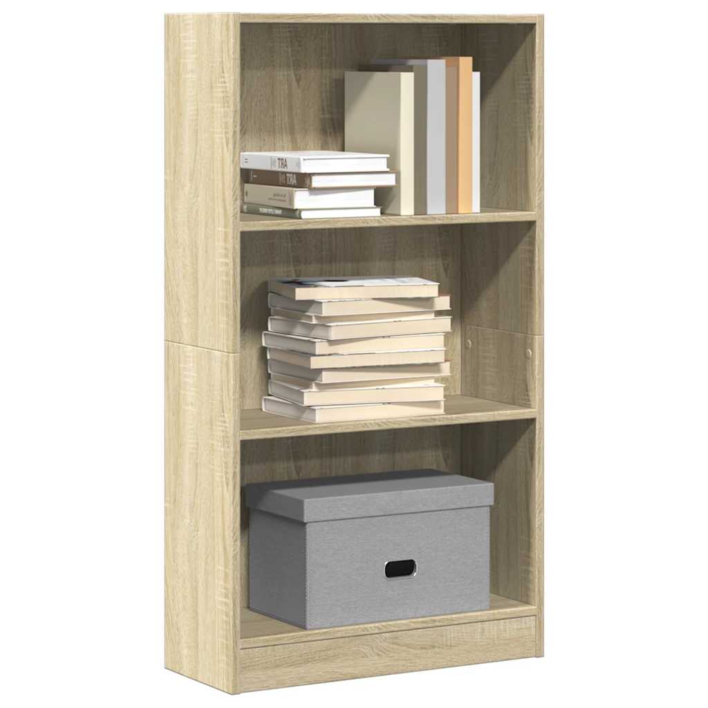 Bokhylle sonoma eik 60x24x109 cm konstruert tre