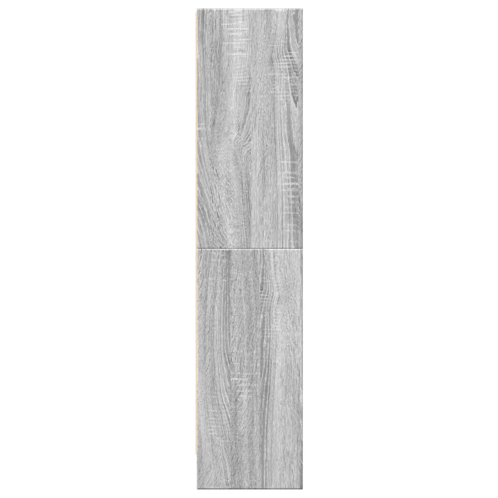 Bokhylle grå sonoma 60x24x109 cm konstruert tre