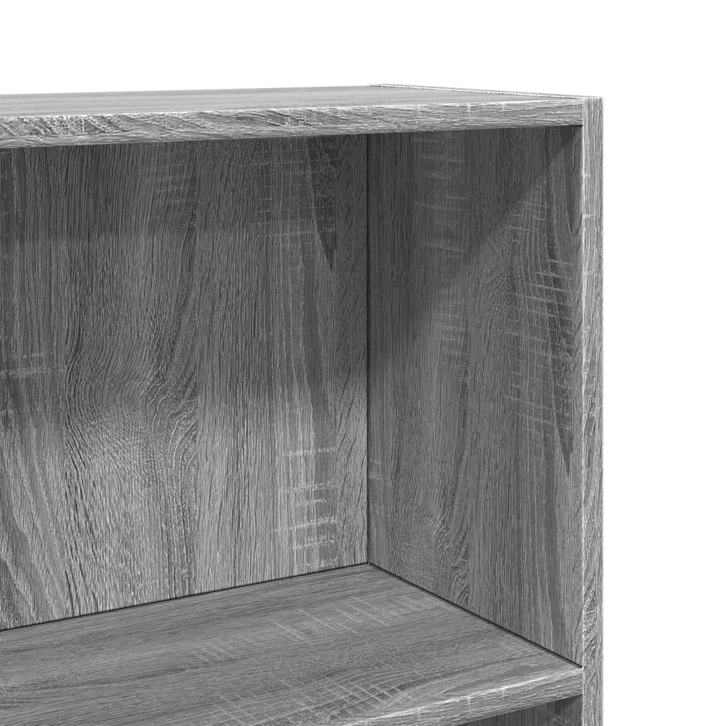 Bokhylle grå sonoma 60x24x109 cm konstruert tre
