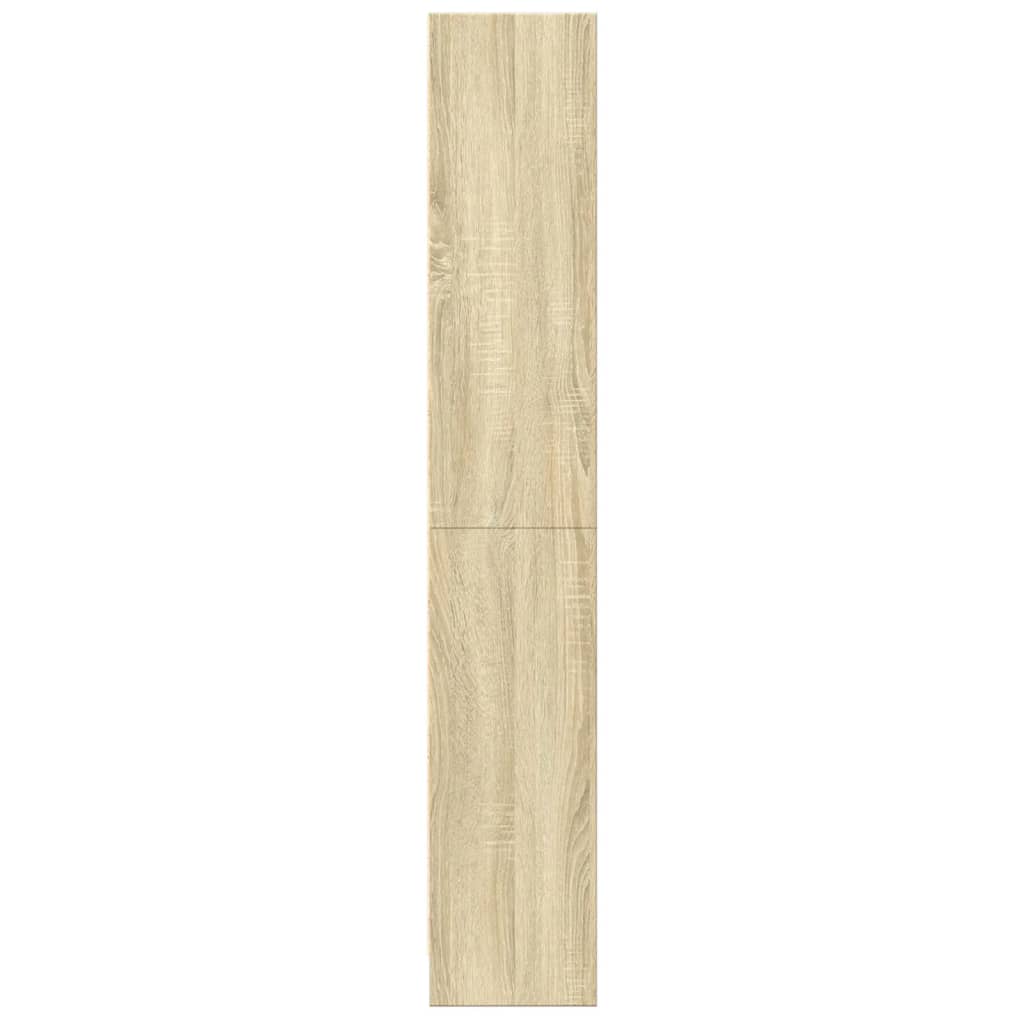 Bokhylle sonoma eik 60x24x143 cm konstruert tre