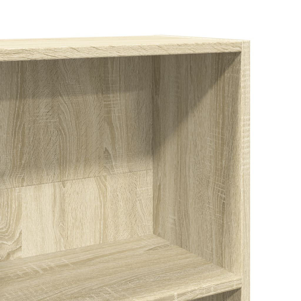 Bokhylle sonoma eik 60x24x143 cm konstruert tre