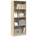 Bokhylle sonoma eik 60x24x143 cm konstruert tre