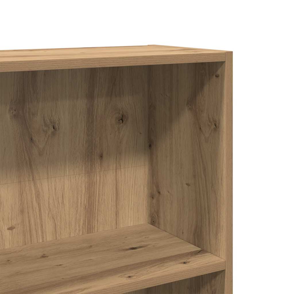Bokhylle artisan eik 60x24x143 cm konstruert tre