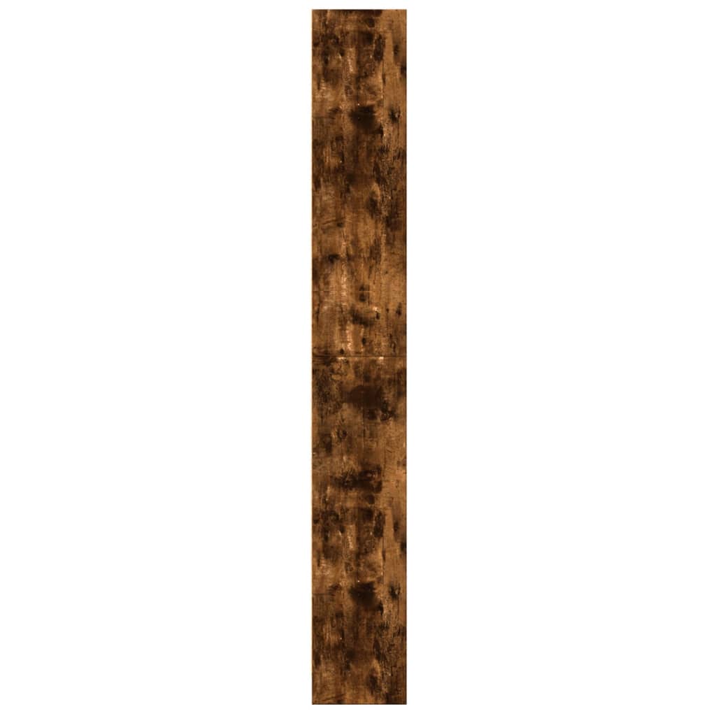 Bokhylle røkt eik 60x24x176 cm konstruert tre