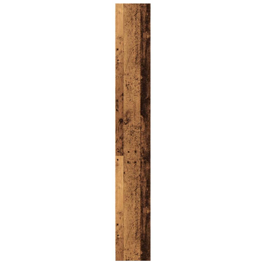 Bokhylle gammelt tre 60x24x176 cm konstruert tre