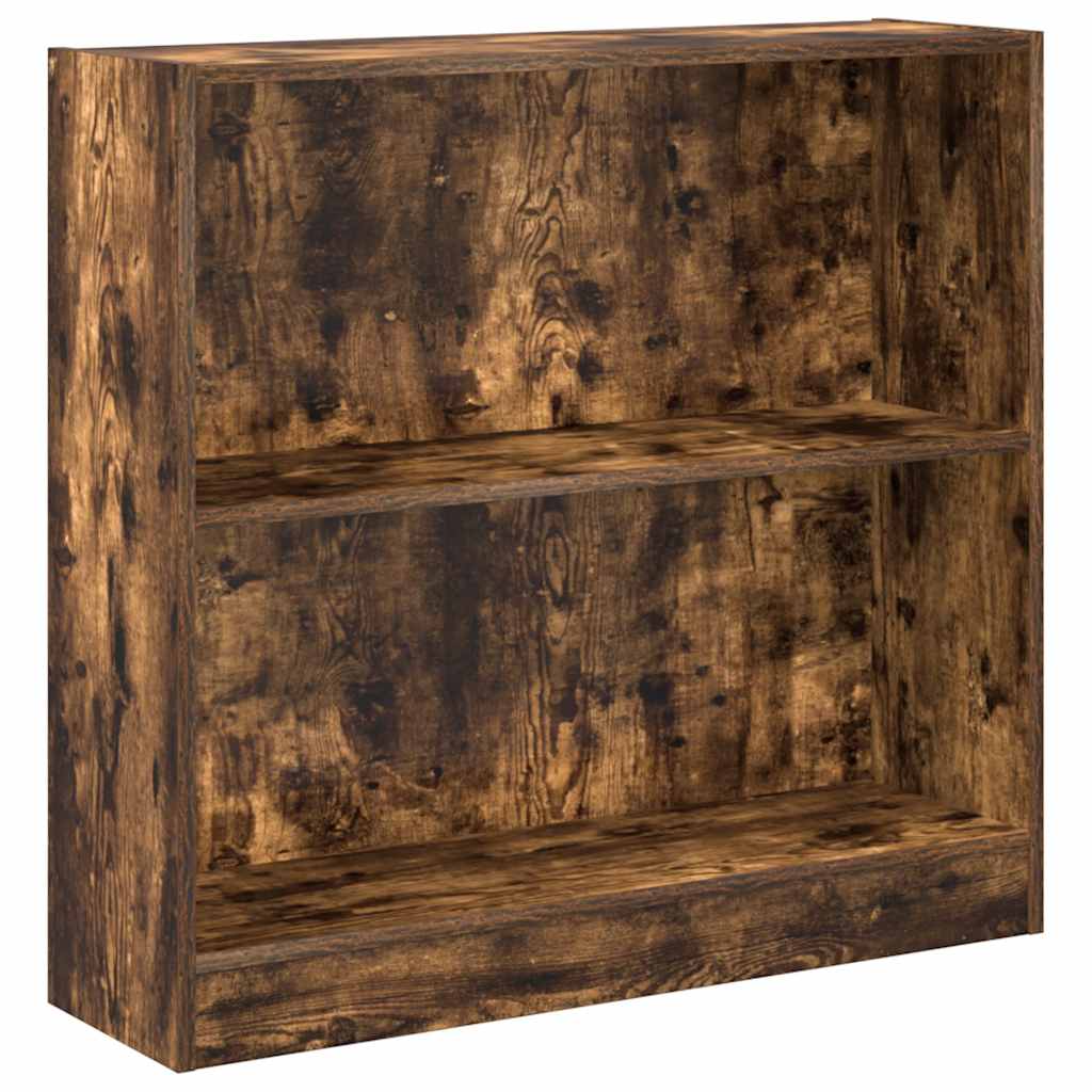 Bokhylle røkt eik 80x24x76 cm konstruert tre