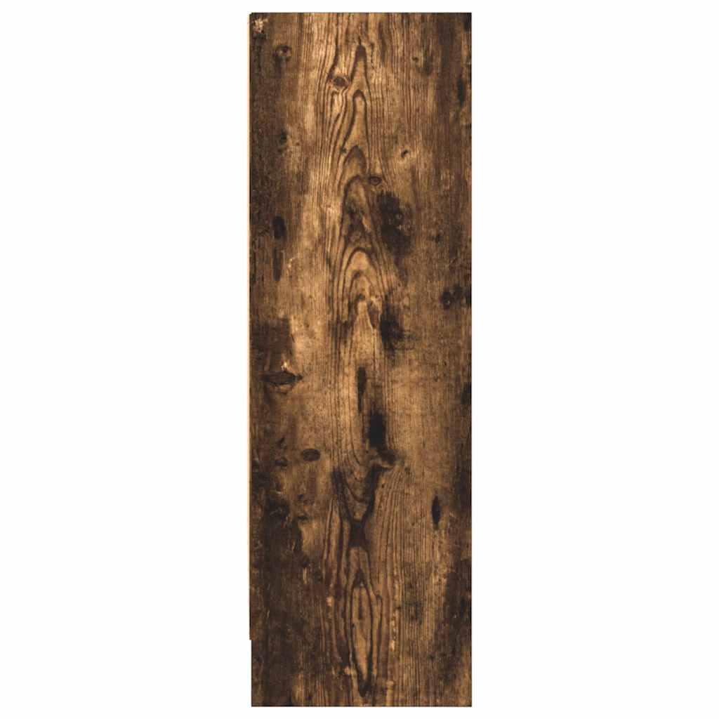 Bokhylle røkt eik 80x24x76 cm konstruert tre