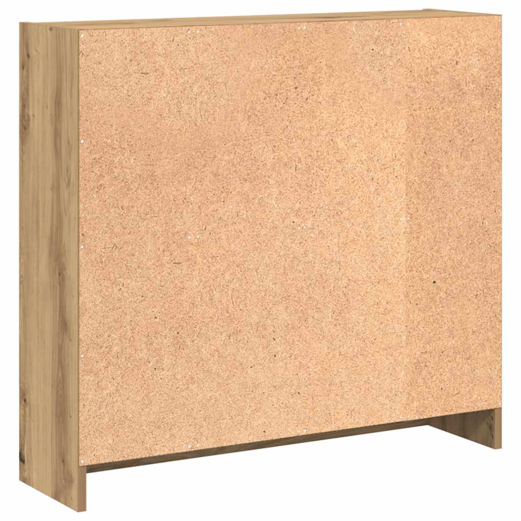 Bokhylle artisan eik 80x24x76 cm konstruert tre