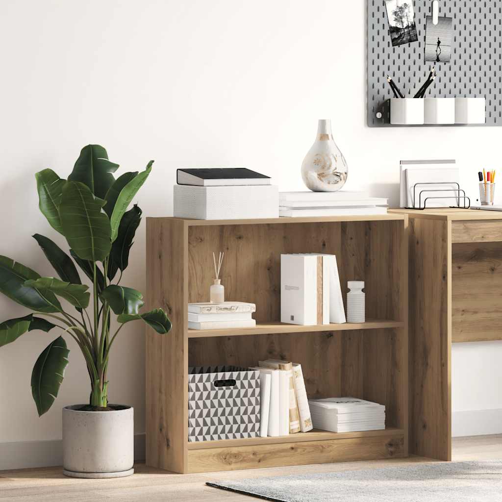 Bokhylle artisan eik 80x24x76 cm konstruert tre