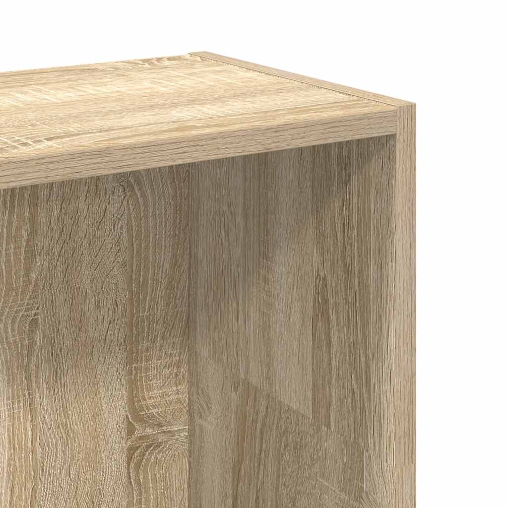 Bokhylle sonoma eik 80x24x109 cm konstruert tre