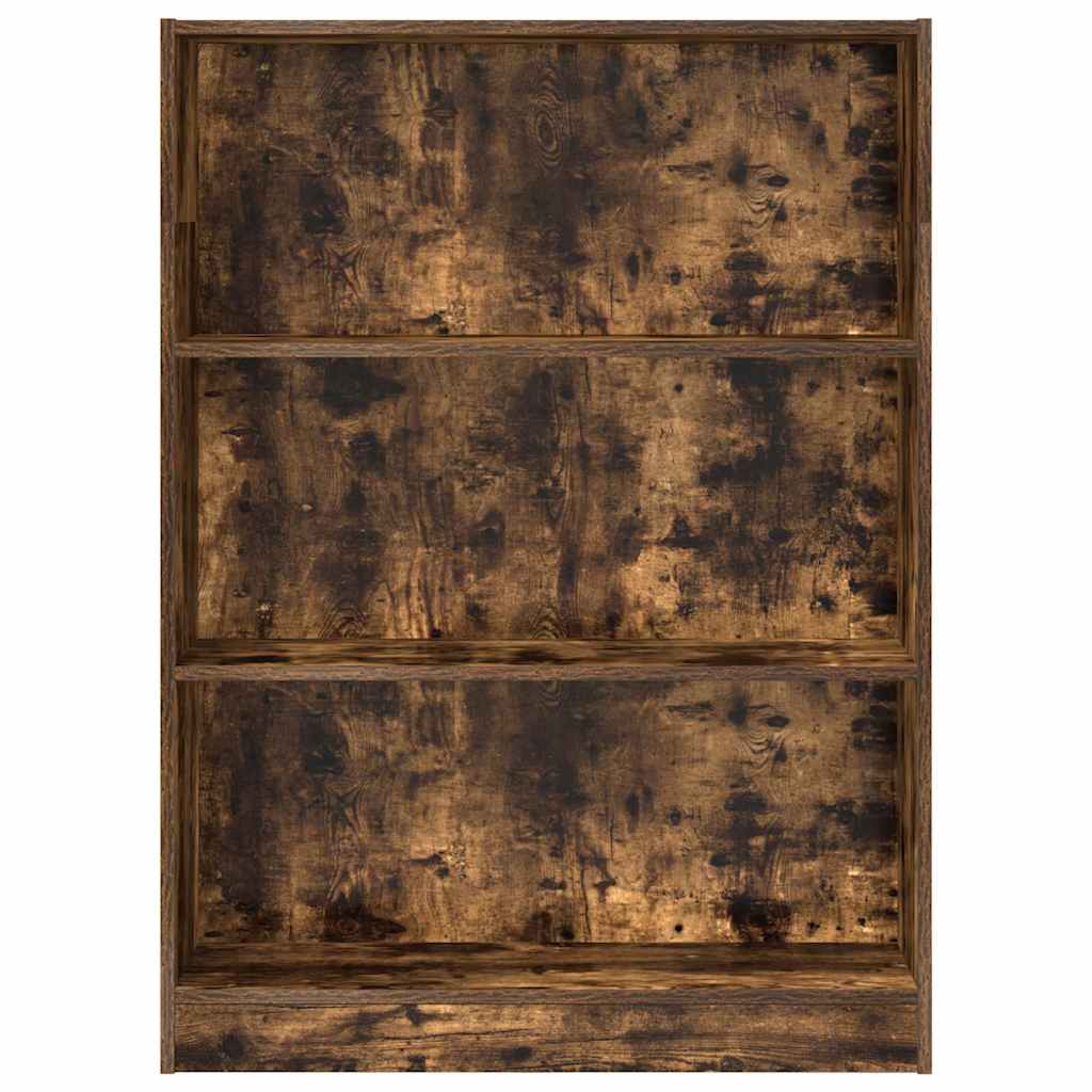 Bokhylle røkt eik 80x24x109 cm konstruert tre