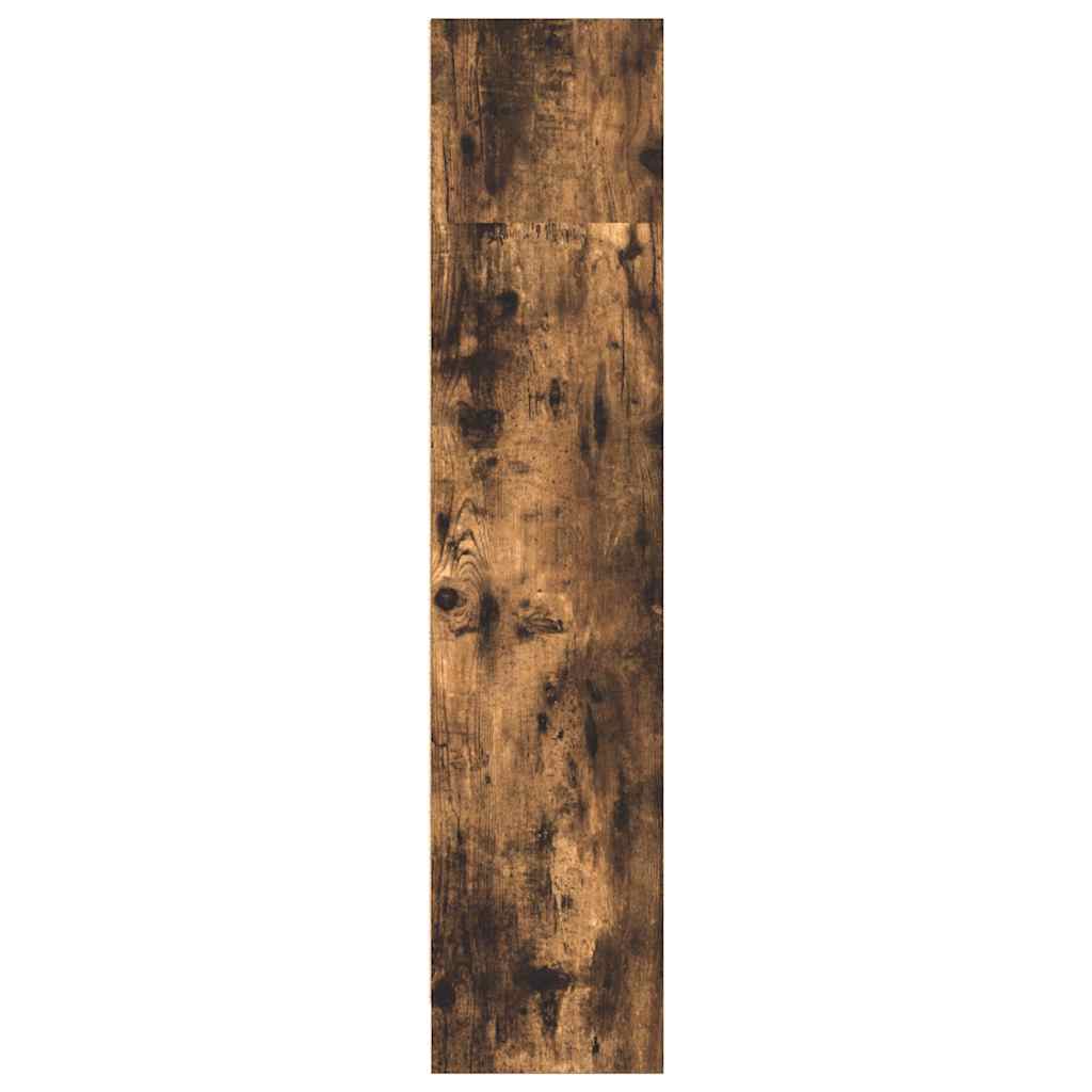Bokhylle røkt eik 80x24x109 cm konstruert tre