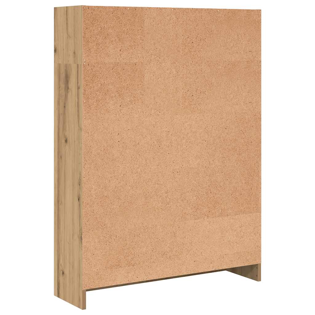 Bokhylle artisan eik 80x24x109 cm konstruert tre
