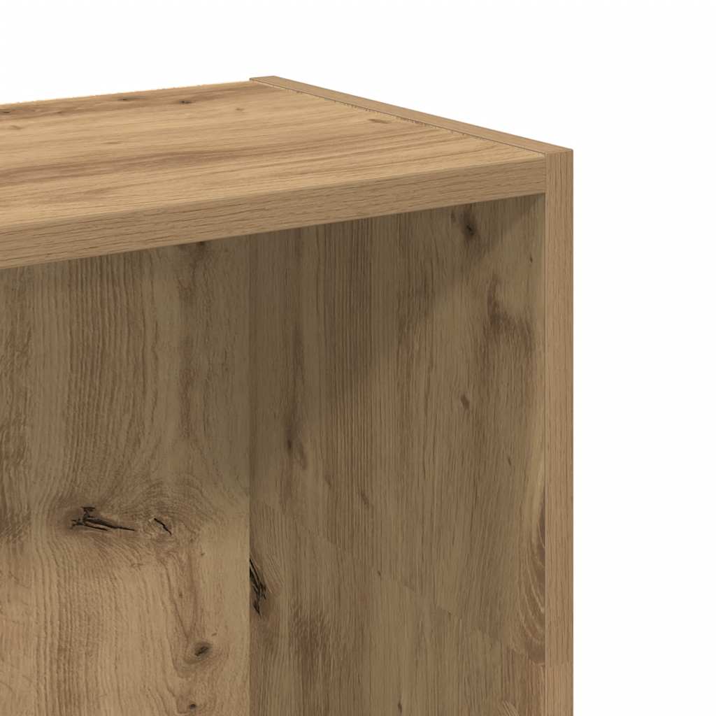 Bokhylle artisan eik 80x24x109 cm konstruert tre