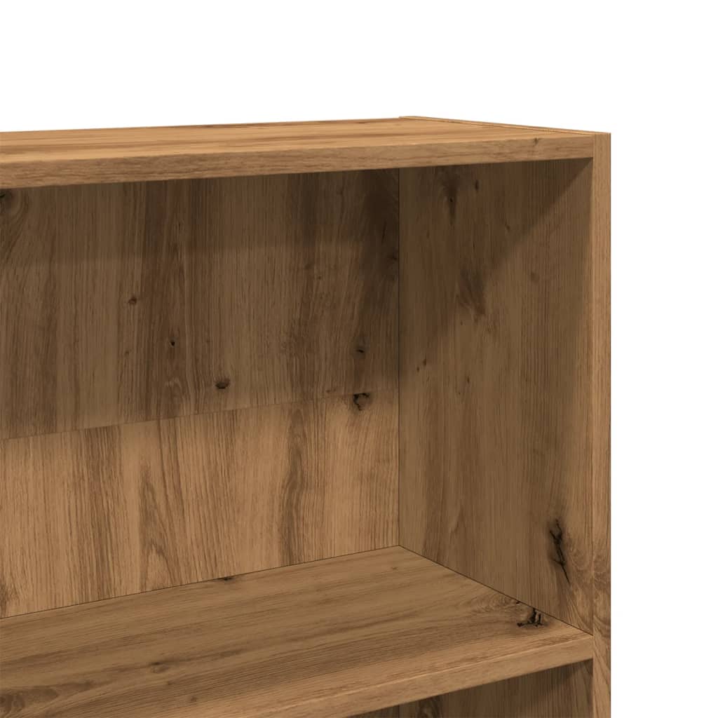 Bokhylle artisan eik 80x24x176 cm konstruert tre
