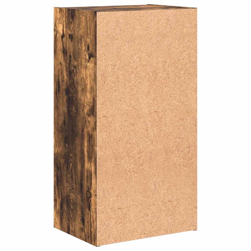 Bokhylle røkt eik 40x30x77 cm konstruert tre