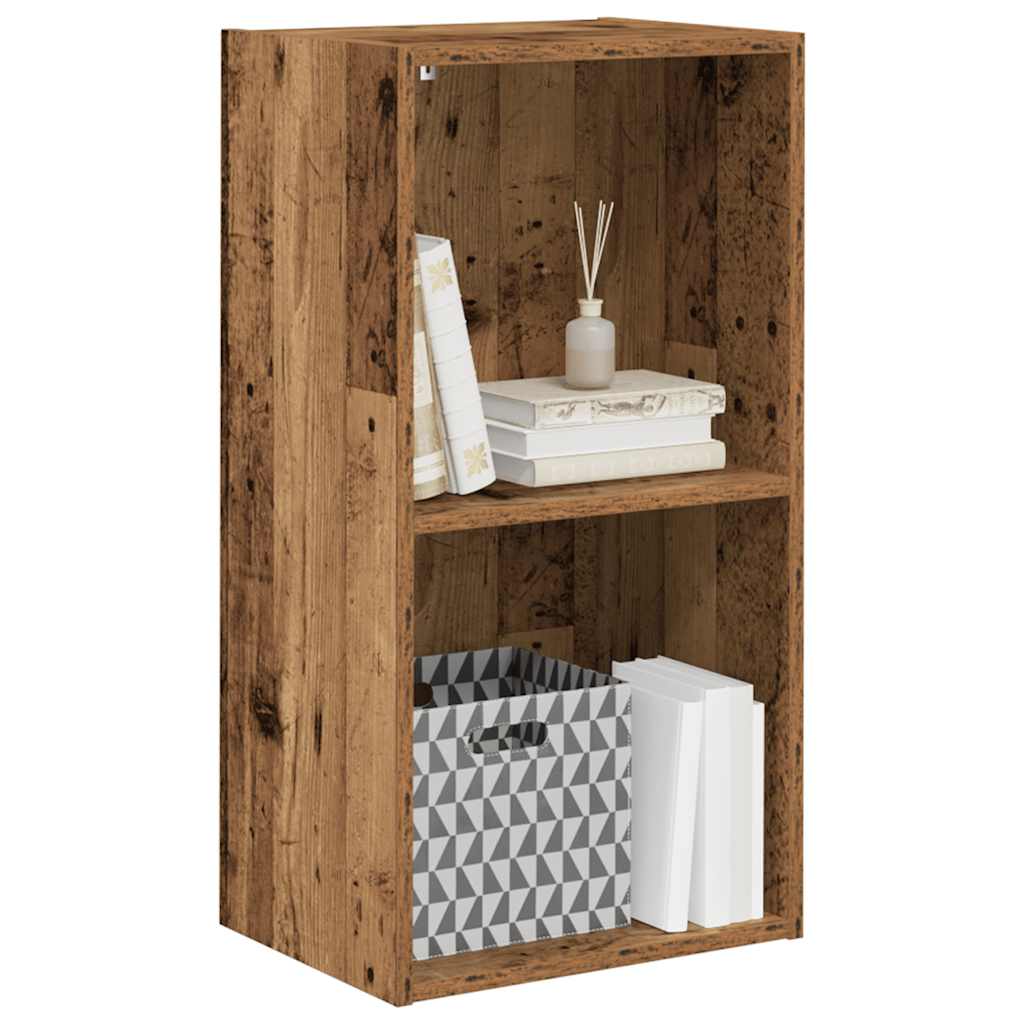 Bokhylle gammelt tre 40x30x77 cm konstruert tre