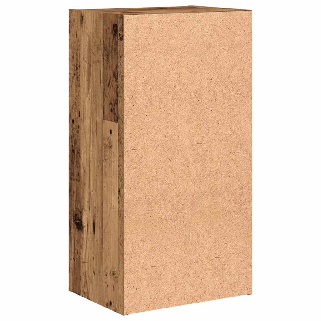 Bokhylle gammelt tre 40x30x77 cm konstruert tre