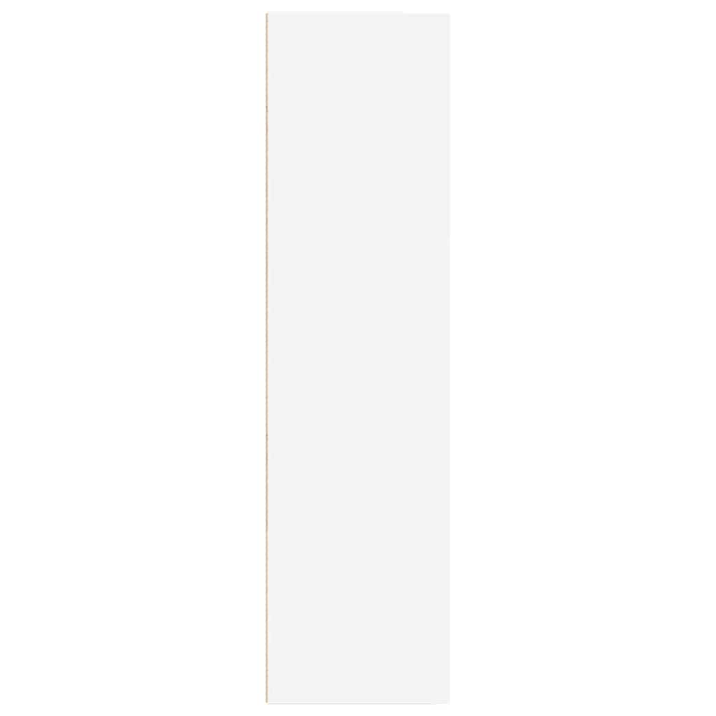 Bokhylle hvit 40x30x114 cm konstruert tre