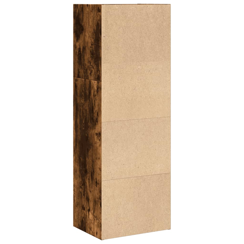 Bokhylle røkt eik 40x30x114 cm konstruert tre