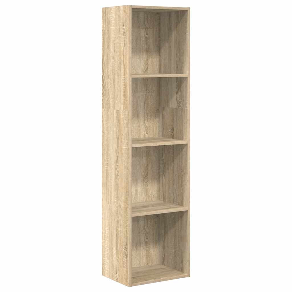 Bokhylle sonoma eik 40x30x152 cm konstruert tre