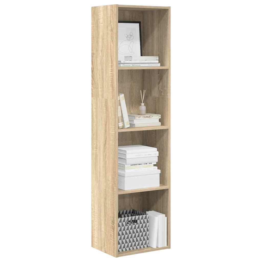 Bokhylle sonoma eik 40x30x152 cm konstruert tre