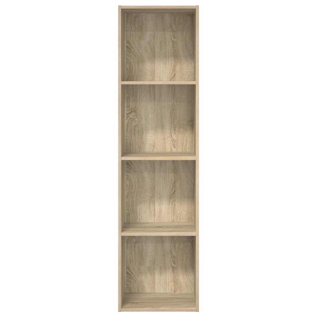Bokhylle sonoma eik 40x30x152 cm konstruert tre